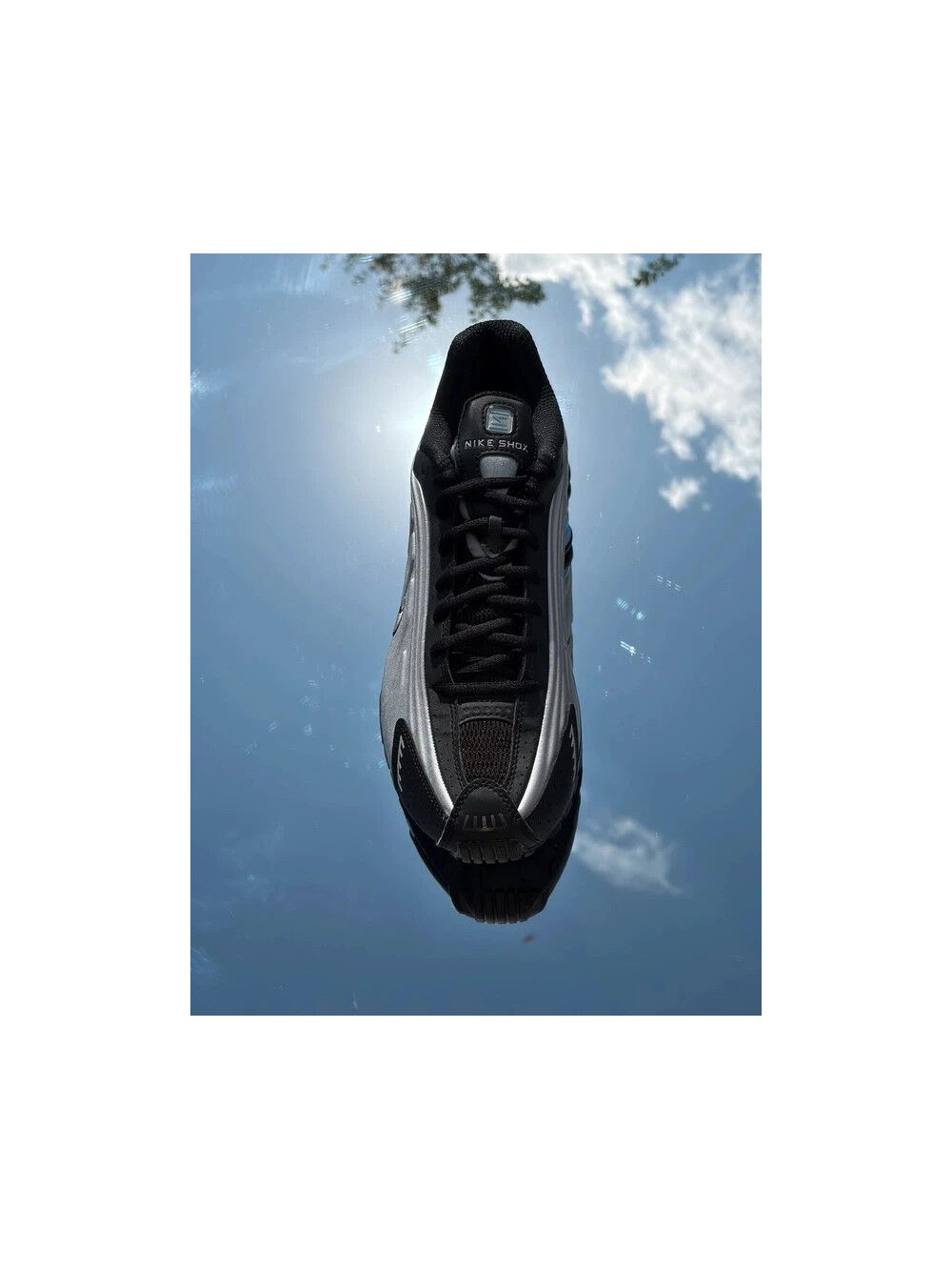 Nike Shox R4 Metallic Silver Black Psychic Blue - EU 44