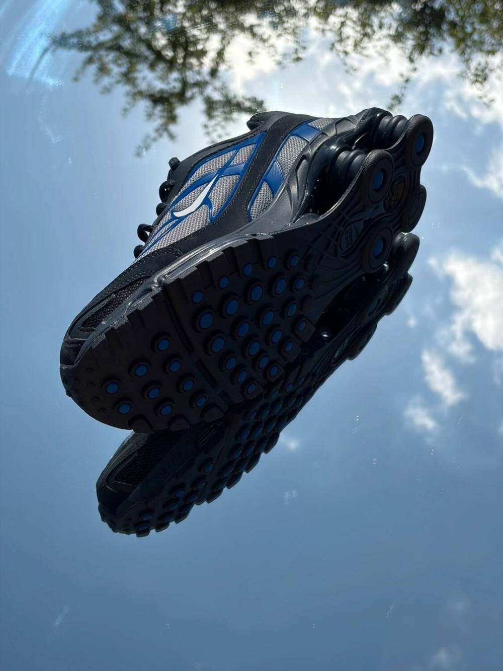 Nike Shox Ride 2 Cool Grey White Dark Obsidian Gris Frais Blanc - EU 40,5