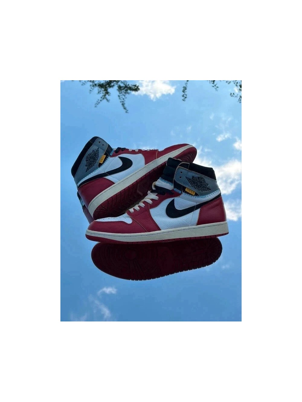 Air Jordan 1 Retro High OG SP Varsity Red Black Sail X Union LA - EU 45