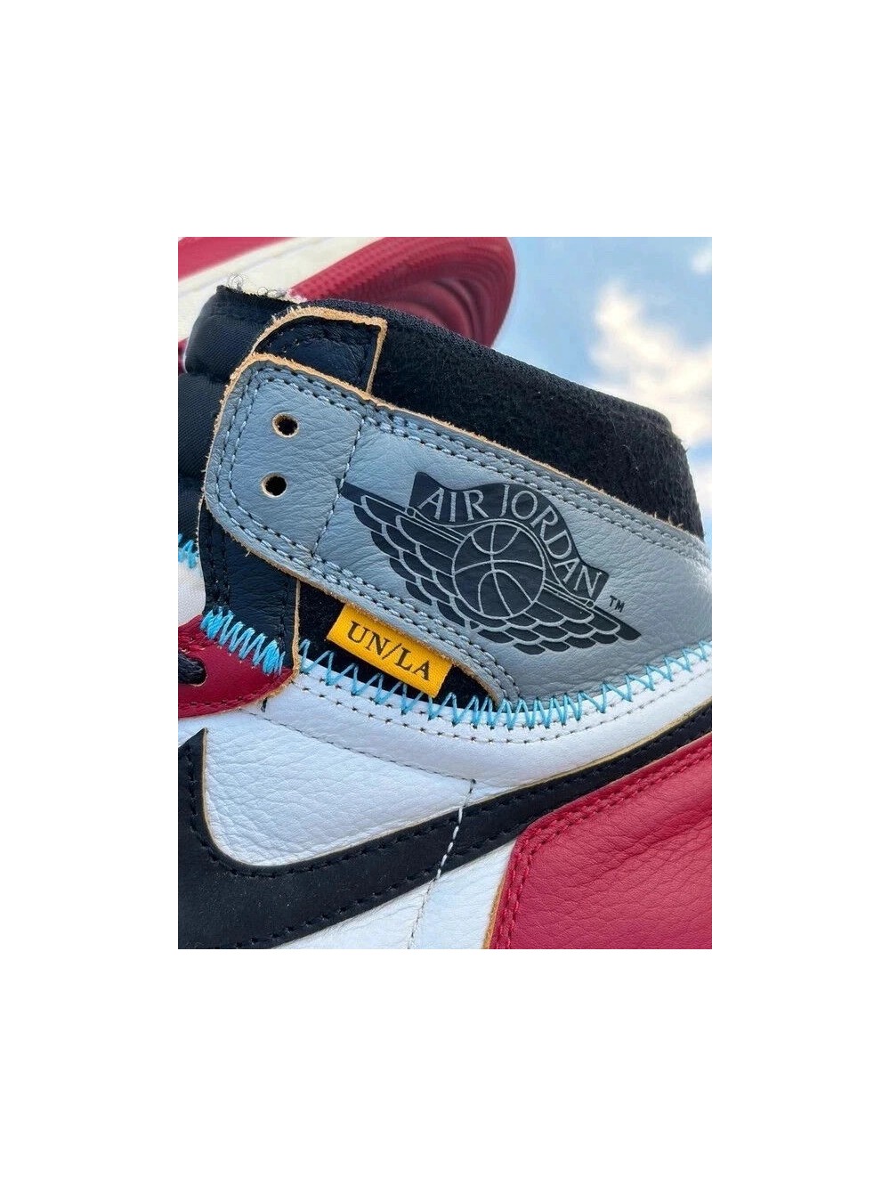Air Jordan 1 Retro High OG SP Varsity Red Black Sail X Union LA - EU 45