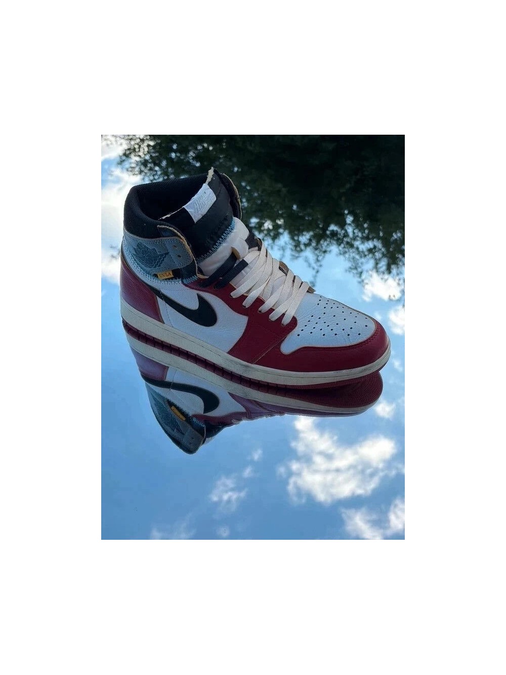 Air Jordan 1 Retro High OG SP Varsity Red Black Sail X Union LA - EU 45