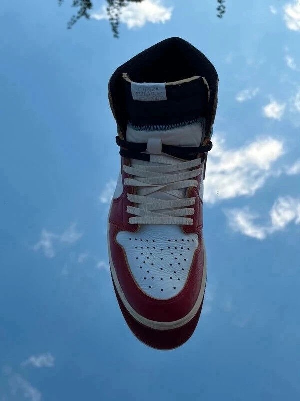Air Jordan 1 Retro High OG SP Varsity Red Black Sail X Union LA - EU 45 2