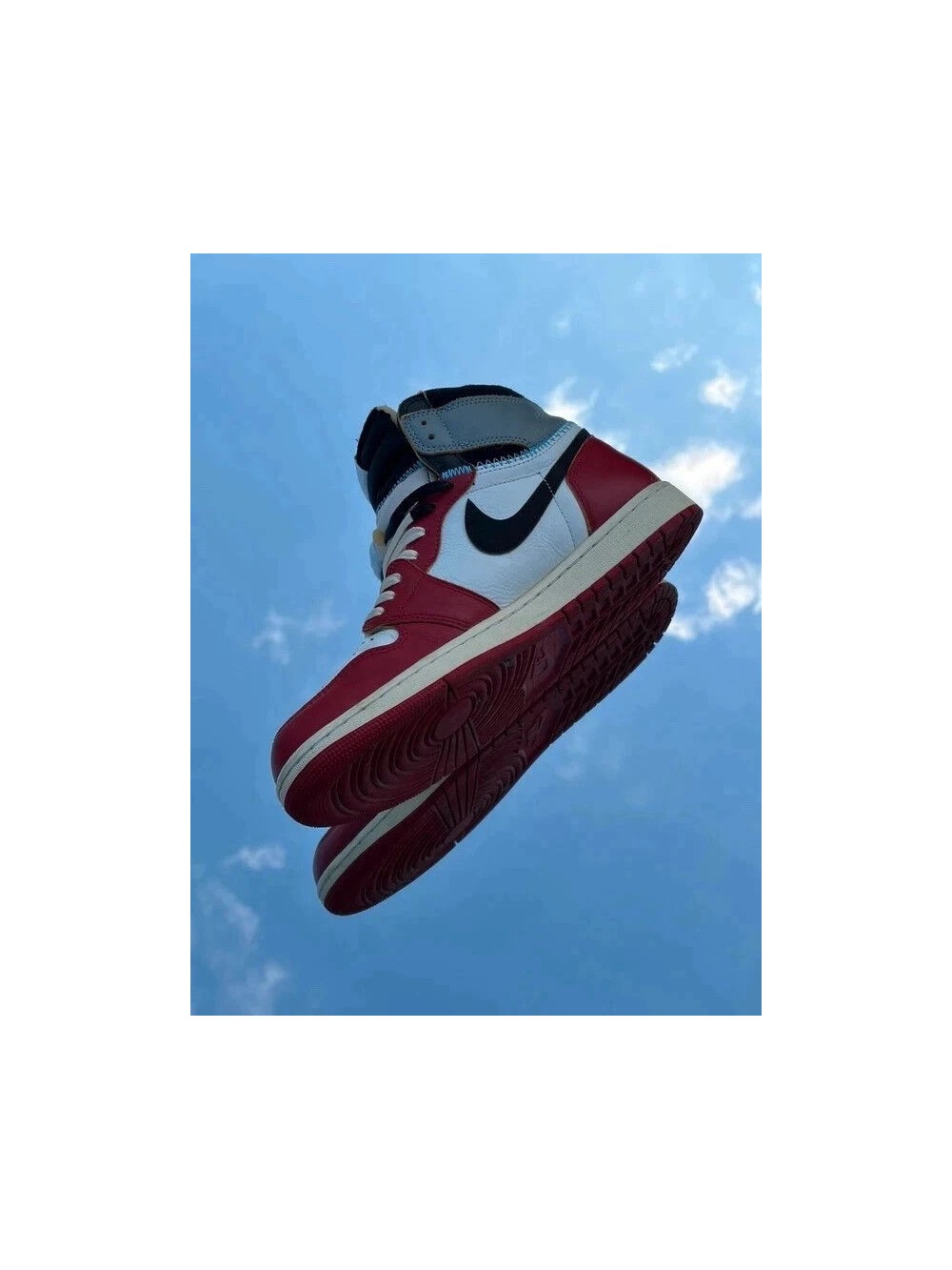 Air Jordan 1 Retro High OG SP Varsity Red Black Sail X Union LA - EU 45