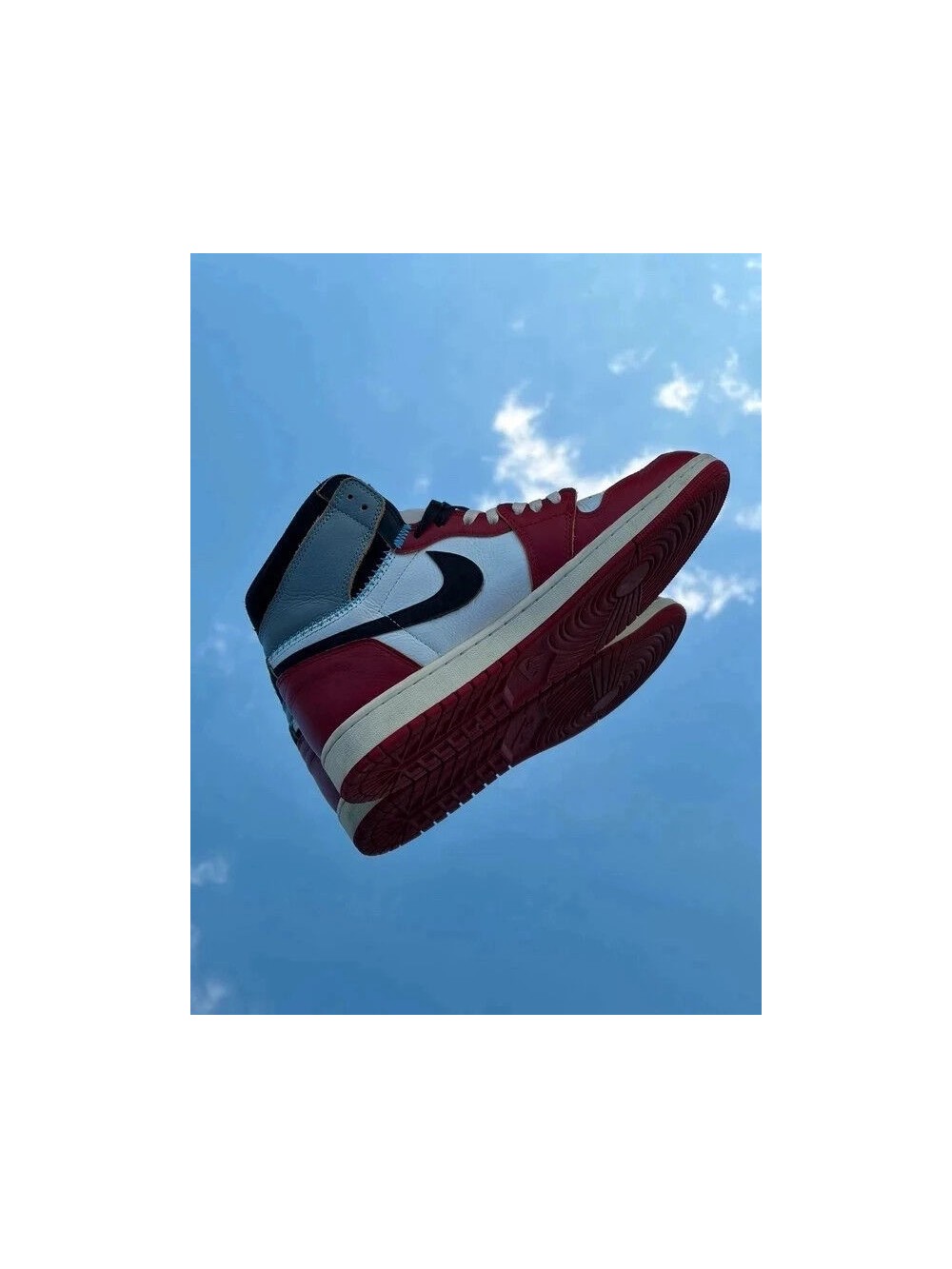 Air Jordan 1 Retro High OG SP Varsity Red Black Sail X Union LA - EU 45