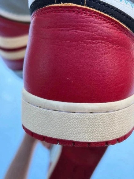 Air Jordan 1 Retro High OG SP Varsity Red Black Sail X Union LA - EU 45