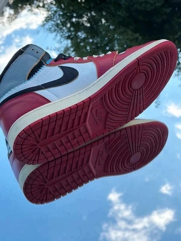 Air Jordan 1 Retro High OG SP Varsity Red Black Sail X Union LA - EU 45 2