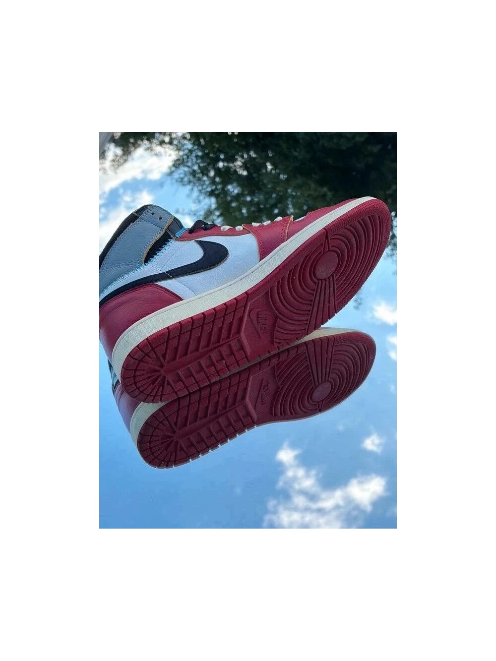 Air Jordan 1 Retro High OG SP Varsity Red Black Sail X Union LA - EU 45