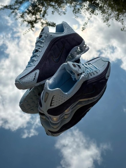 Nike Shox R4 Celestine Blue Imperial Purple Bleu Céleste - EU 40,5