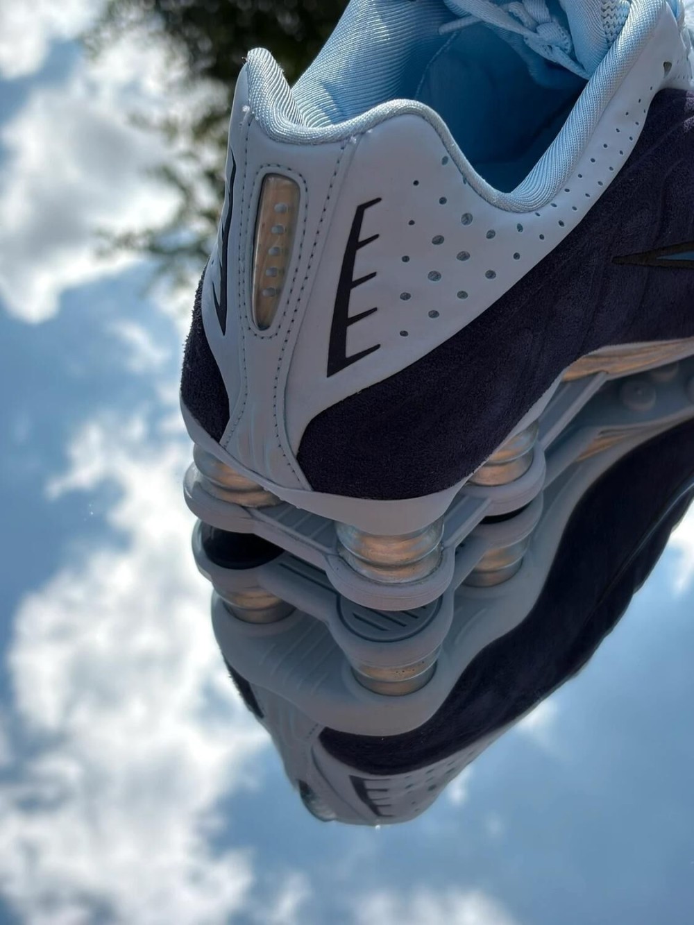 Nike Shox R4 Celestine Blue Imperial Purple Bleu Céleste - EU 40,5