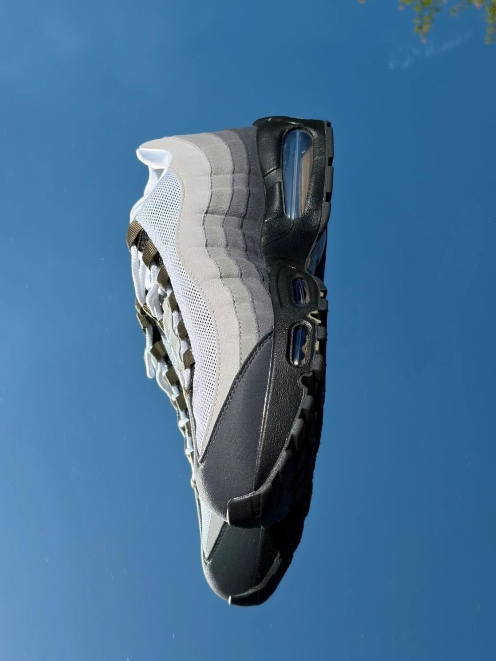 Nike Air Max 95 Big Bubble Black Medium Olive White - EU 42