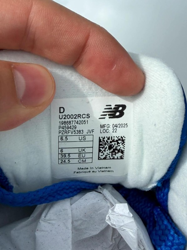 New Balance 2002R Blue White - EU 39,5 2