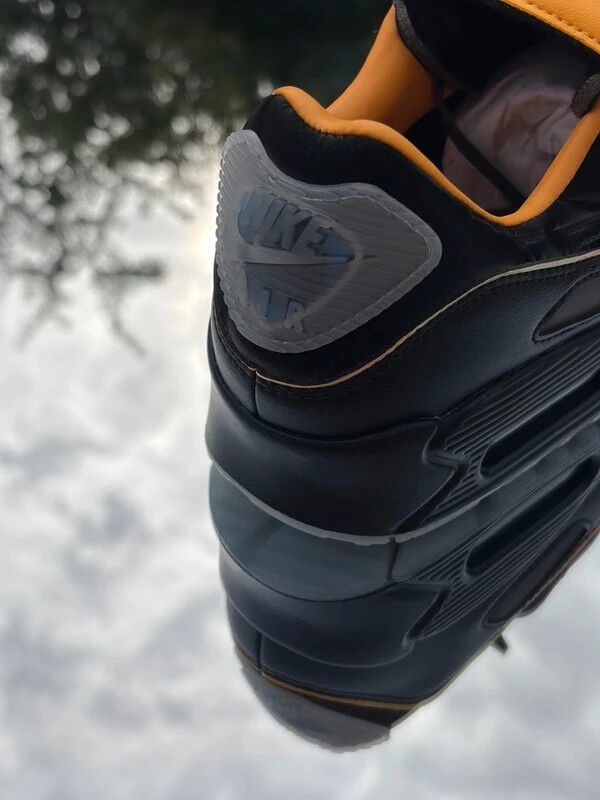 Nike Air Max 90 SE Black White Gold Leaf Pear - EU 39 2