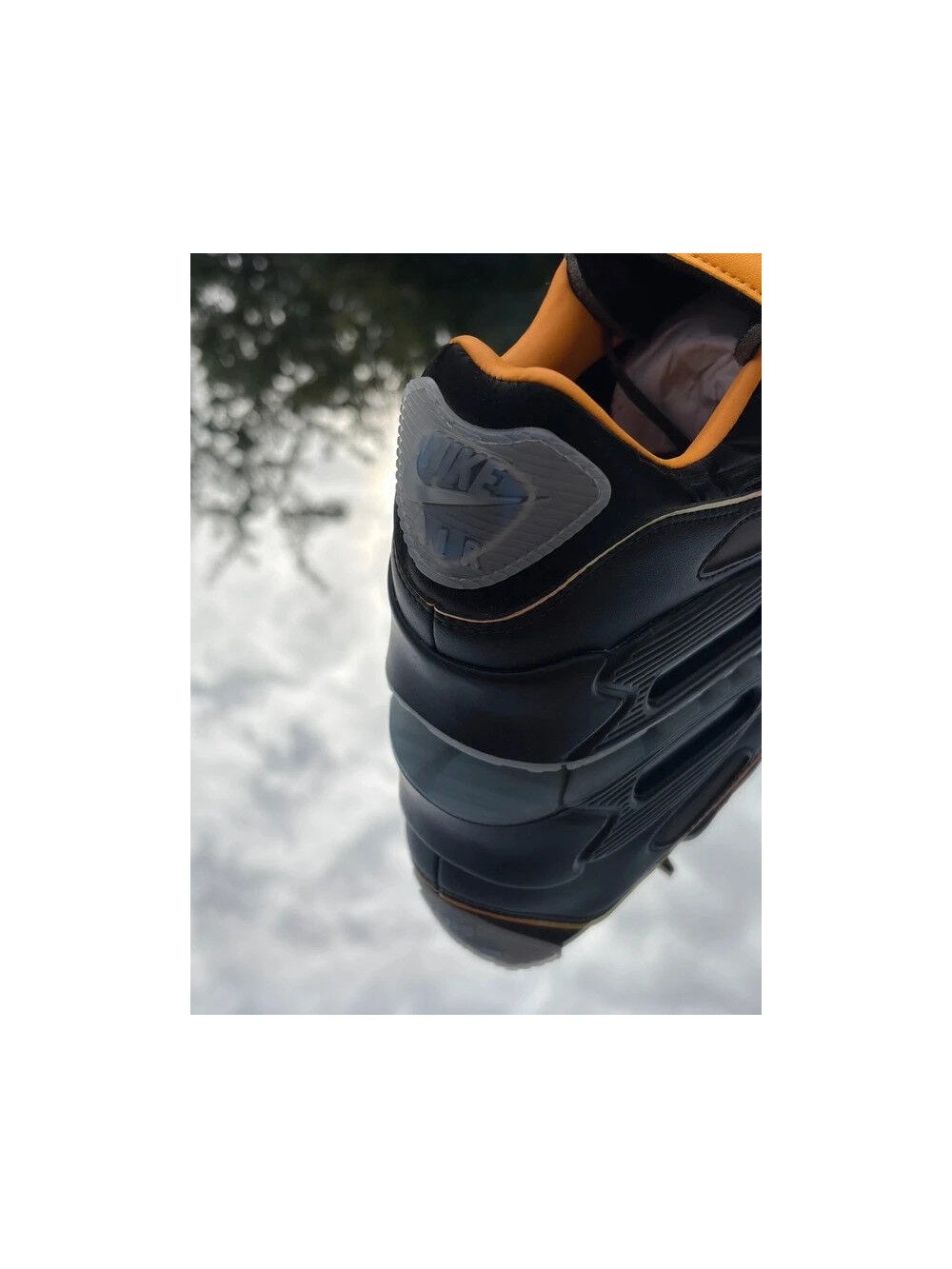 Nike Air Max 90 SE Black White Gold Leaf Pear - EU 39