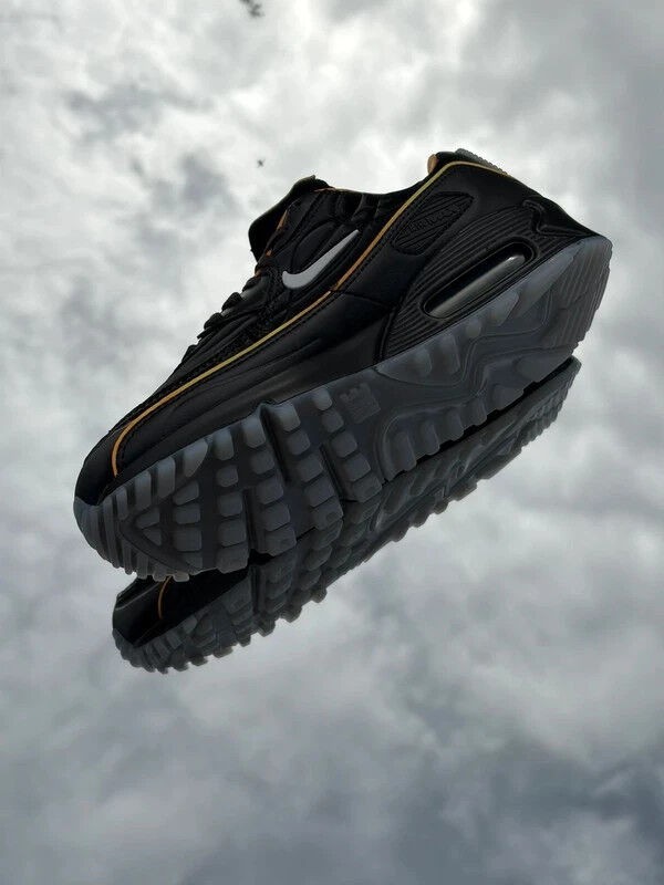 Nike Air Max 90 SE Black White Gold Leaf Pear - EU 39 2