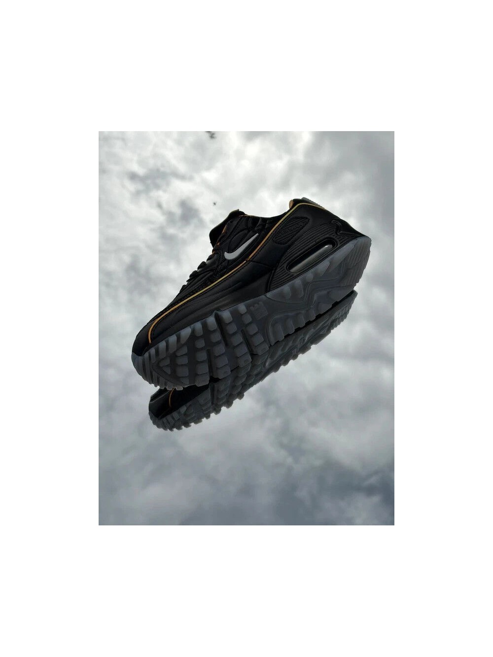 Nike Air Max 90 SE Black White Gold Leaf Pear - EU 39
