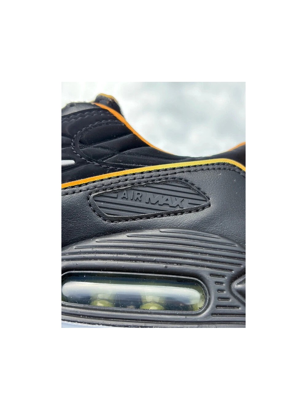 Nike Air Max 90 SE Black White Gold Leaf Pear - EU 39