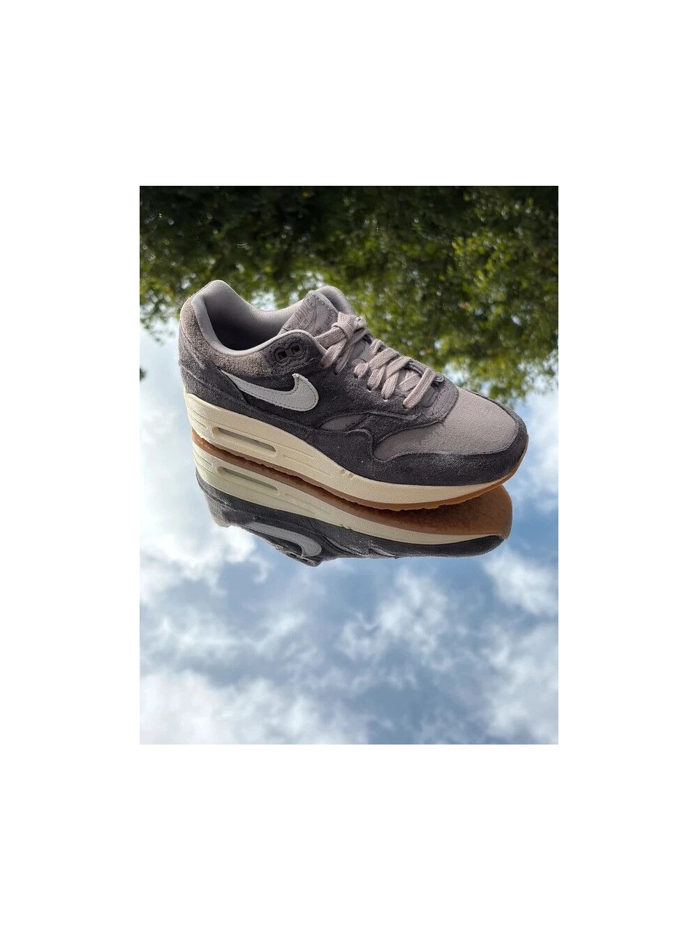 Nike Air Max 1 PRM Crepe Soft Grey Neutral Grey - EU 36