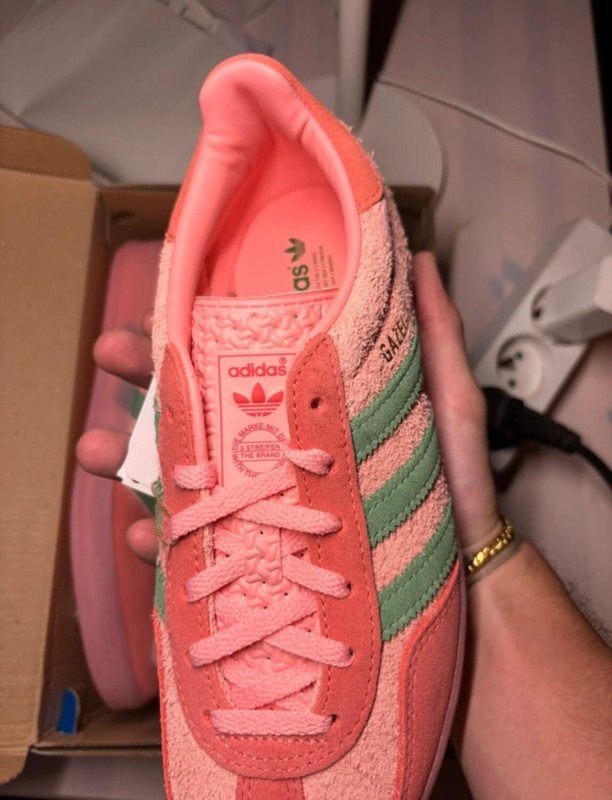 adidas gazelle indoor semi pink spark green taille 37 2