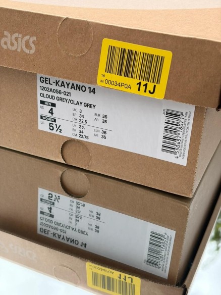 Asics Gel-Kayano 14 Cloud Grey Clay Grey - EU 36