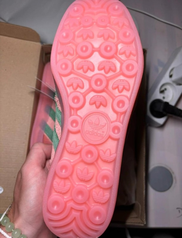 adidas gazelle indoor semi pink spark green taille 37 2