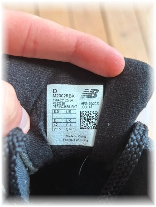 New balance 2002r black - EU 42 2