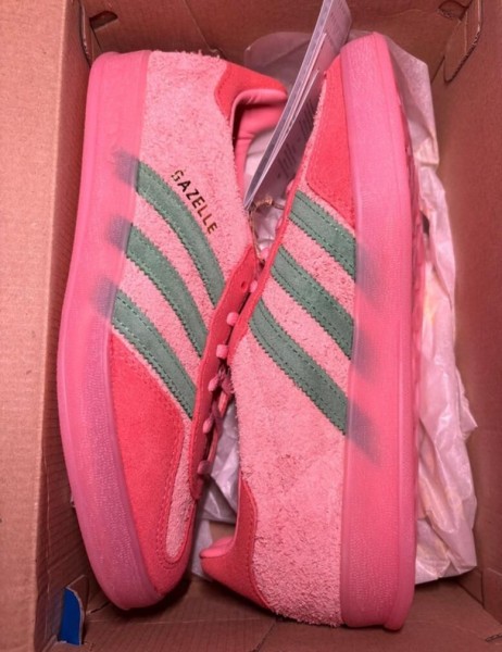 adidas gazelle indoor semi pink spark green taille 40