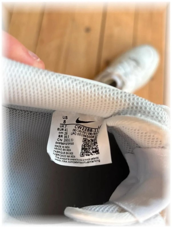 Nike air force 1 triple White - EU 41 2