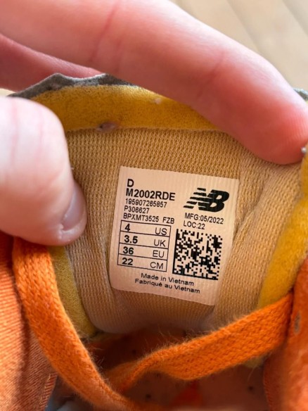New balance 2002r protection pack orange vintage - EU 36