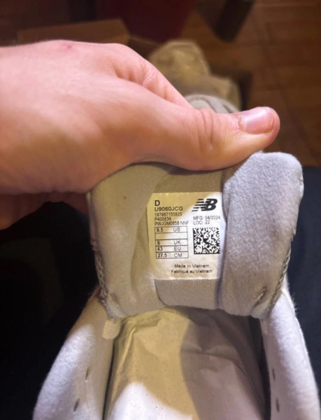 New Balance 9060 concrete grey taille 43