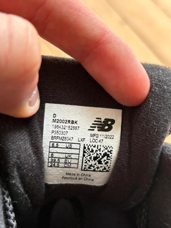 New balance 2002r black - EU 39,5 2