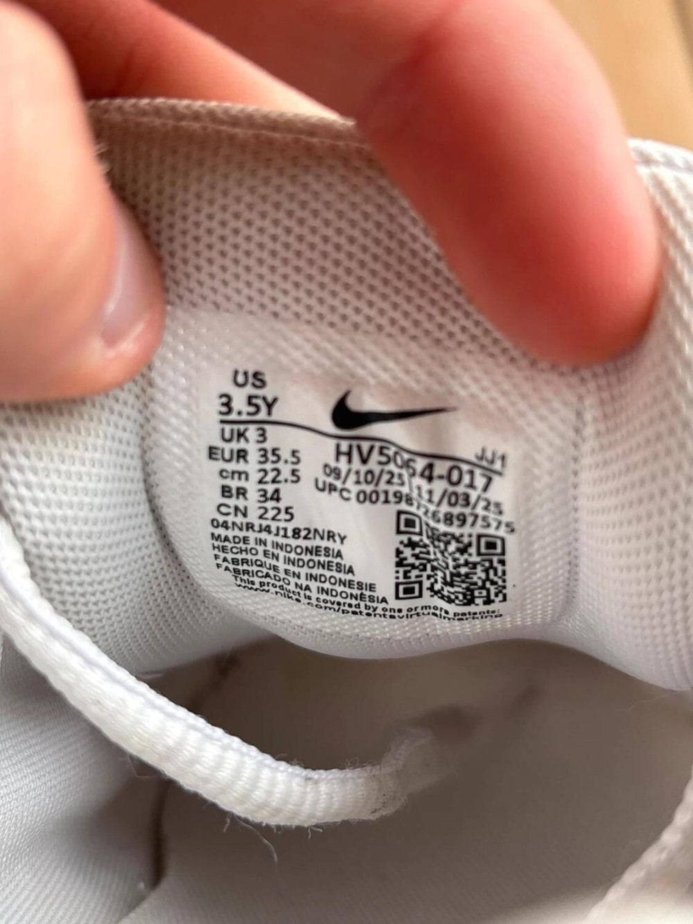 Nike p-6000 White Grey - EU 35,5