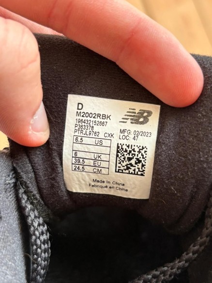 New balance 2002r black - EU 39,5