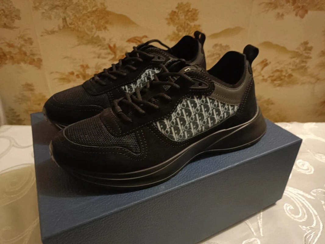 Dior B25 Runner Suede Oblique Mesh Black - EU 41