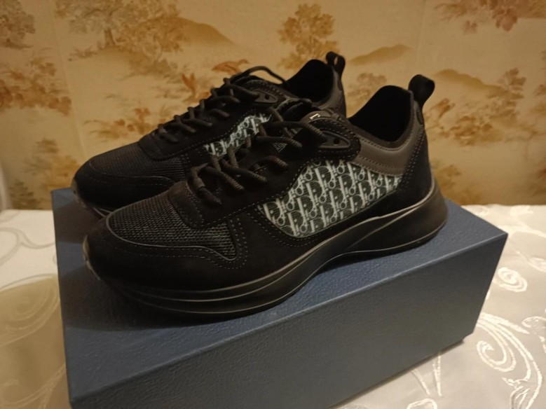 Dior B25 Runner Suede Oblique Mesh Black - EU 41