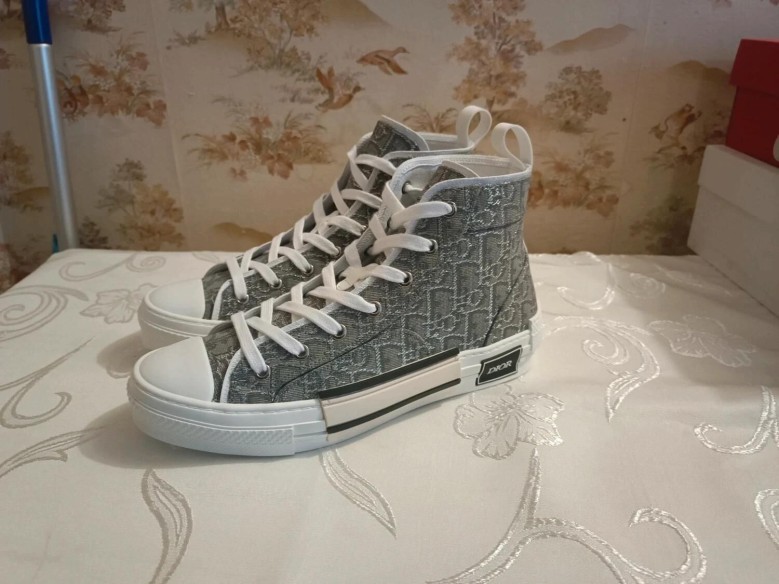 Dior B23 High-Top Toile Oblique Grise - EU 41
