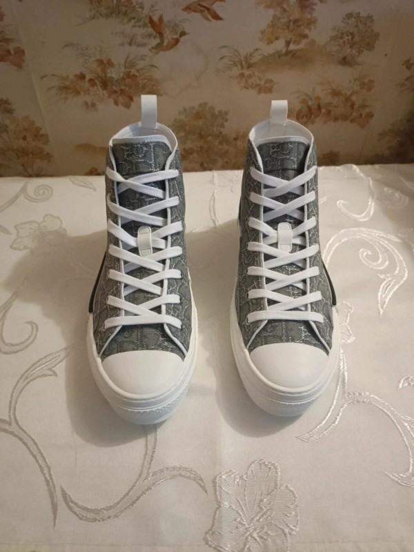Dior B23 High-Top Toile Oblique Grise - EU 41 2