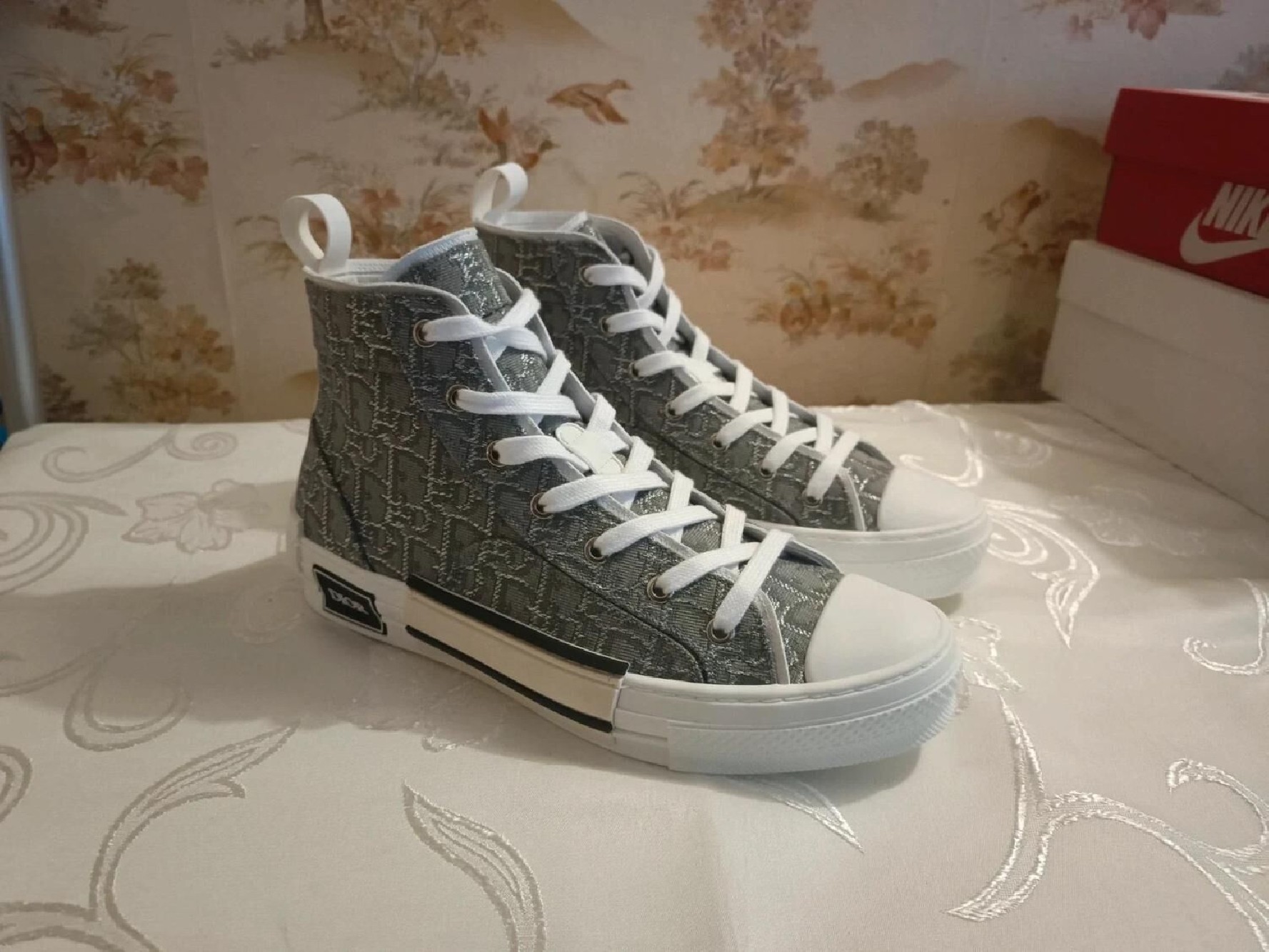 Dior B23 High-Top Toile Oblique Grise - EU 41