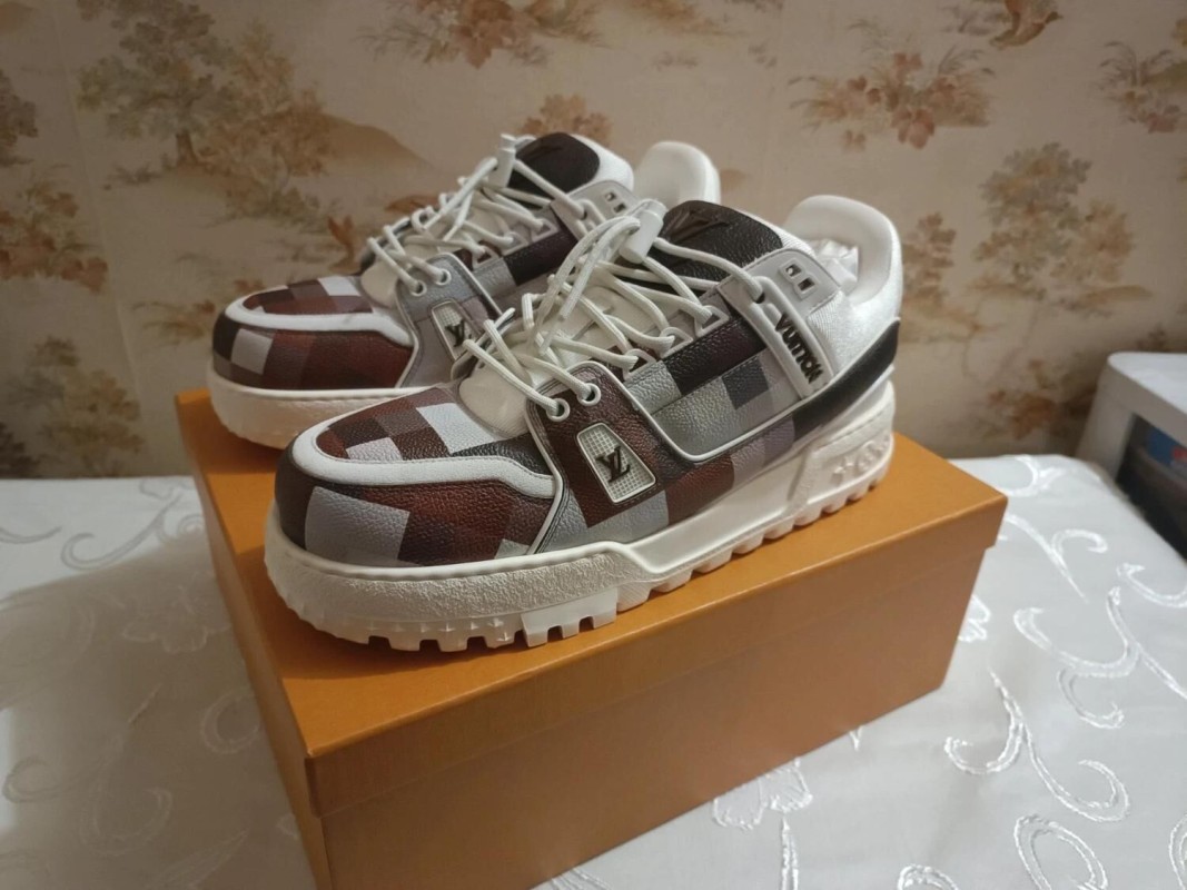 Louis Vuitton LV Trainer Maxi Damier Marron - EU 45