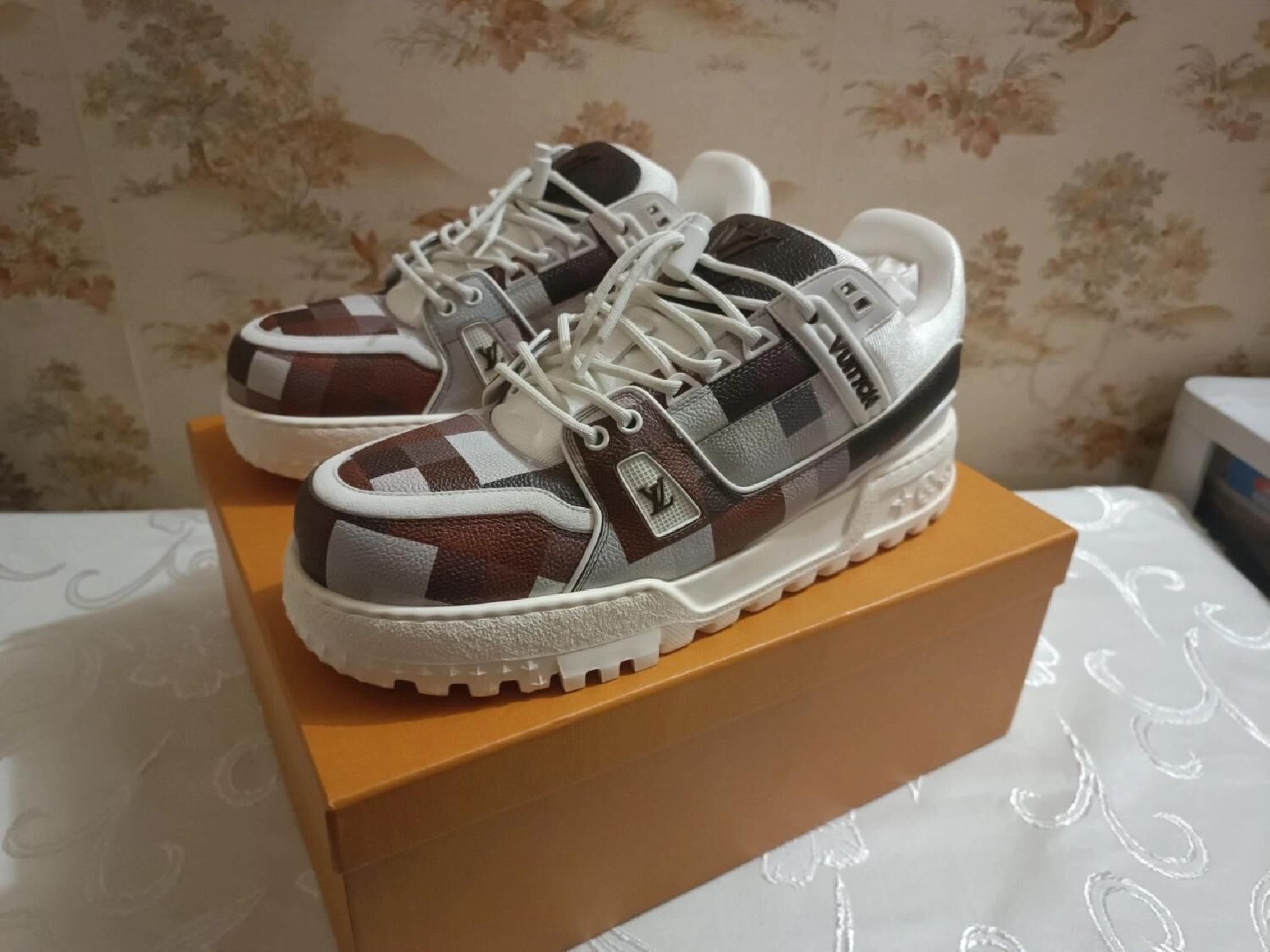 Louis Vuitton LV Trainer Maxi Damier Marron - EU 45