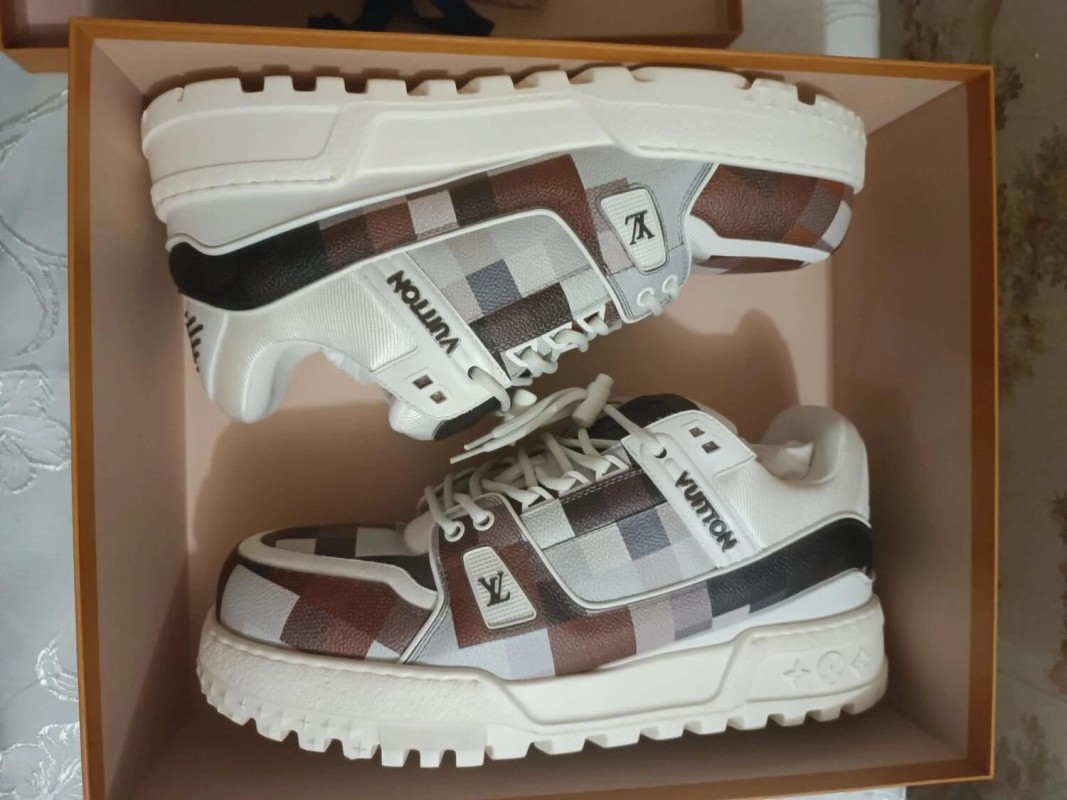 Louis Vuitton LV Trainer Maxi Damier Marron - EU 45 2