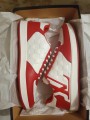 Louis Vuitton Rivoli White Red Damier Logo - EU 46