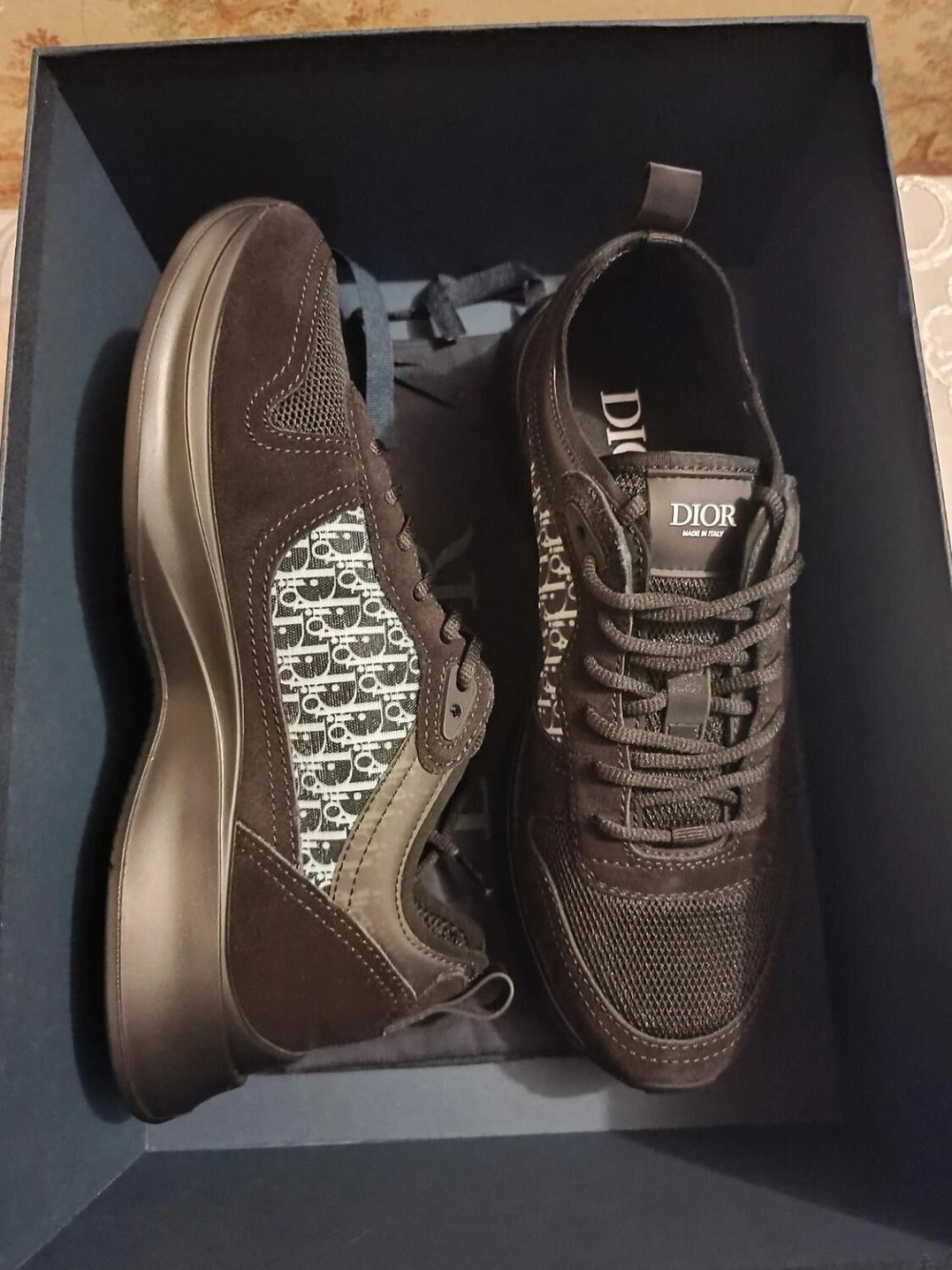 Dior B25 Runner Suede Oblique Mesh Black - EU 41