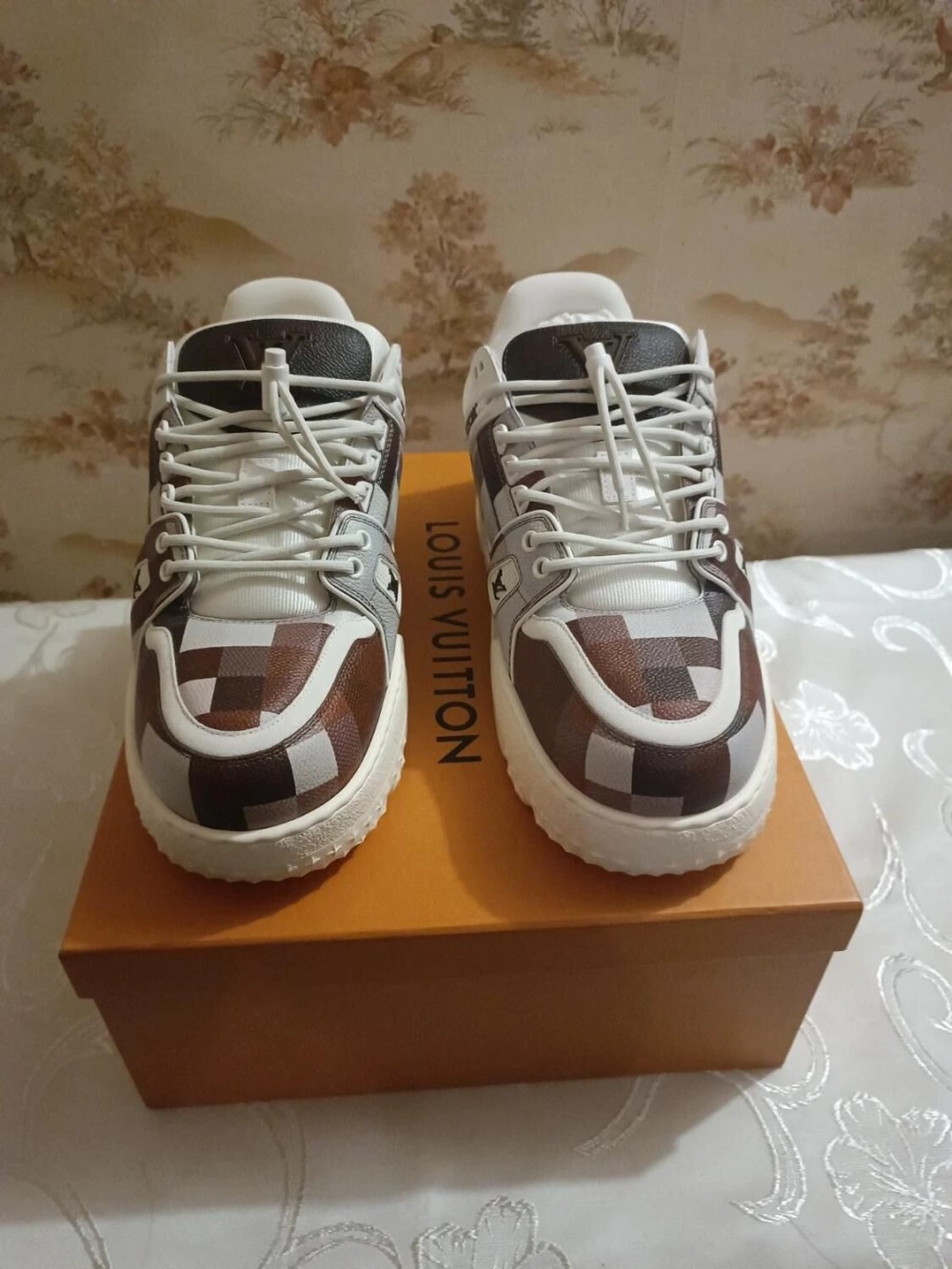 Louis Vuitton LV Trainer Maxi Damier Marron - EU 45