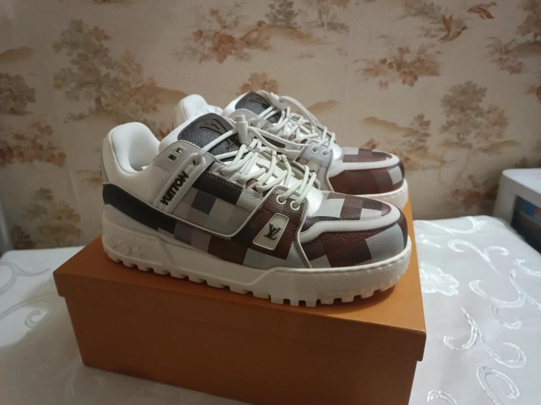 Louis Vuitton LV Trainer Maxi Damier Marron - EU 45 2