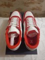 Louis Vuitton Rivoli White Red Damier Logo - EU 46