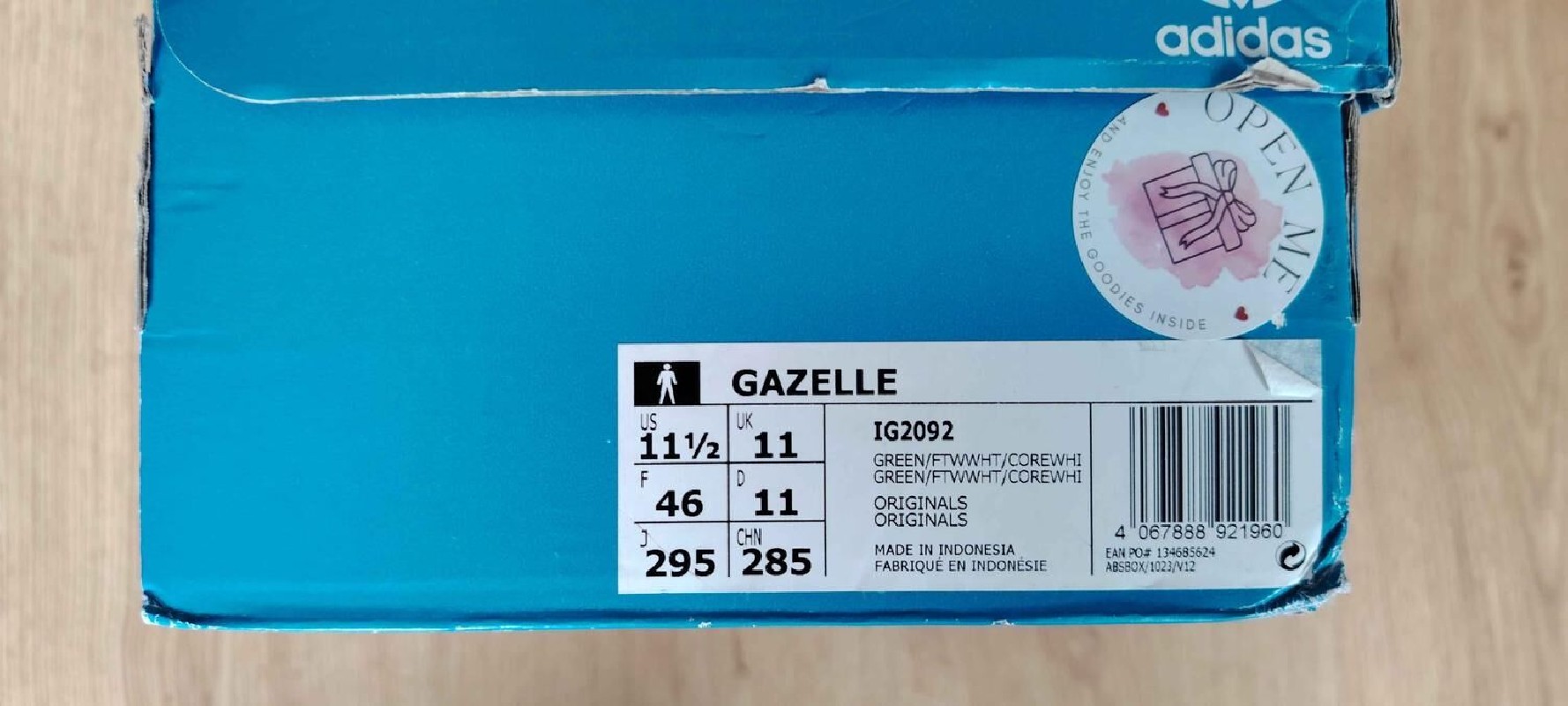 Adidas Gazelle Verte – Taille 46 (UK 11 / US 11.5) 2
