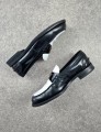 Mocassins Prada Two Tone Brushed Leather Loafers taille 42,5