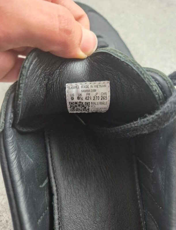 Sample adidas Samba Dover Street Market DSM taille 42 2/3 2