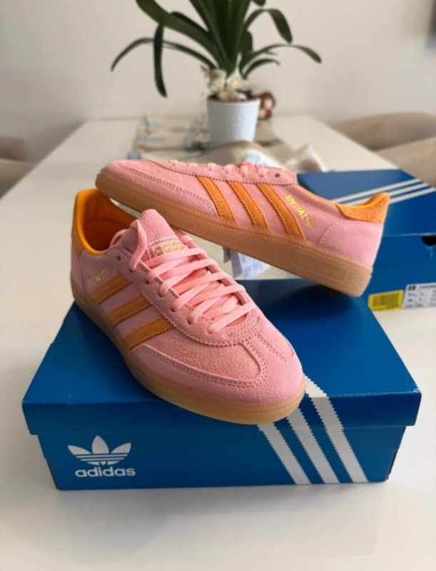 adidas handball spezial glow pink flash orange gum taille 37