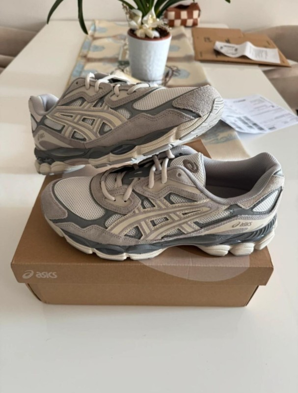 Asics gel nyc oyster grey cream taille 45